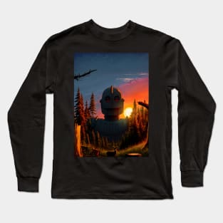 The Iron Giant Amongst the Forest Long Sleeve T-Shirt